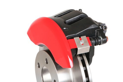 MGP 12001SMGPRD Caliper Covers 'MGP' Engraved Caliper Cover with Red Powder Coat Finish and Silver Characters, (Set of 4)