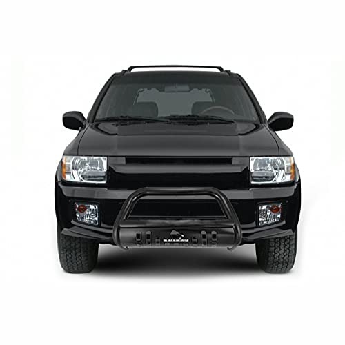 Bull Bar Black Horse Skid Plate Compatible with 1999-2003 Infiniti QX4|1996-2004 Nissan Pathfinder-BB110009A-SP