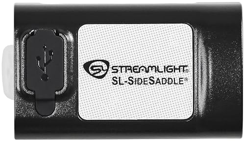 Streamlight 61627 USB Rechargeable SL-Sidesaddle 400-Lumen Hands-Free Hard Hat, Helmet, and Headgear LED Light with Mount, Rechargeable Battery, USB-C Cable, Black