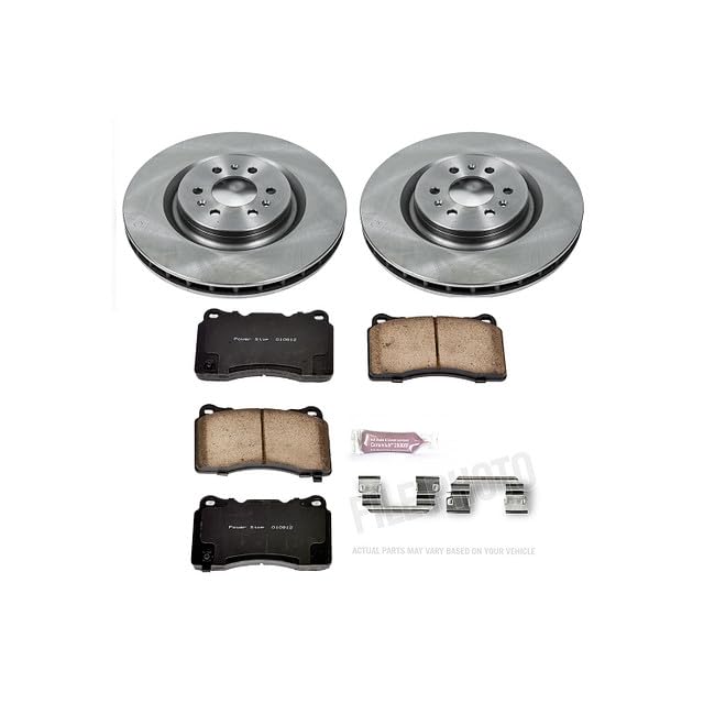 Power Stop KOE2944 Front Replacement Brake Kit-OE Brake Rotors & Ceramic Brake Pads For Cadillac CTS 2004-2007, Cadillac STS 2005-2011 [Model Specific]
