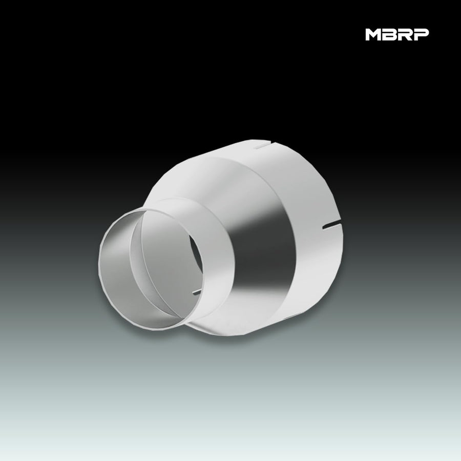 MBRP 4" I.D. to 5" I.D. 7" Length T409 Stainless Steel Exhaust Adapter