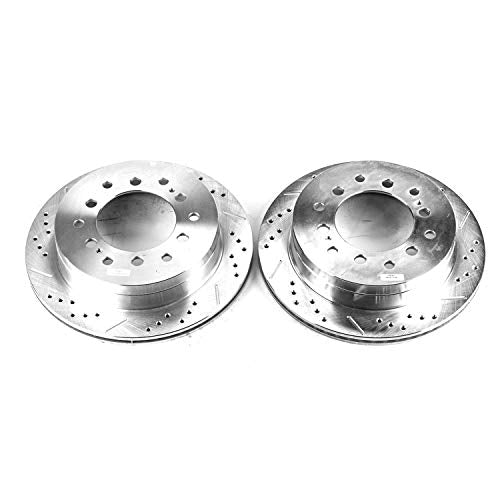 Rear Power Stop JBR971XPR Drilled & Slotted Evolution Rotor Pair