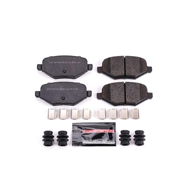 Power Stop Z23-1377 Z23 Sport Carbon Fiber Infused Ceramic Brake Pads Rear with Hardware For Explorer, Flex, Taurus, Taurus, MKS, MKT, MKT, MKX [Model Specific]