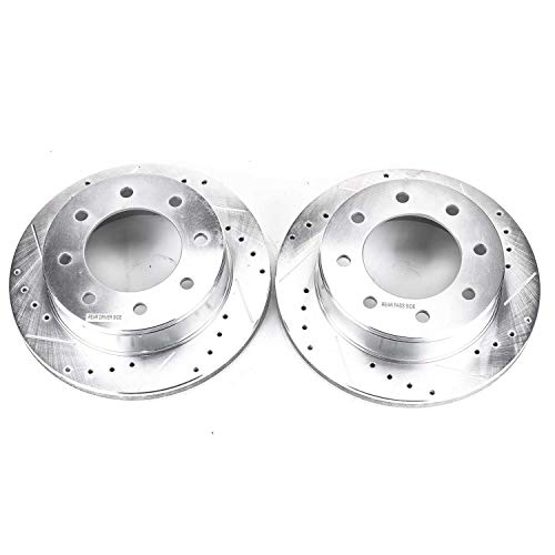 Rear Power Stop AR8643XPR Drilled & Slotted Evolution Rotor Pair
