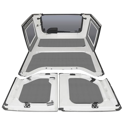 Design Engineering 50291 Original Boom Mat Grey Sound Deadening HeadLiner Kit Compatible with 4-Door Jeep Wrangler JK (2011-2018)