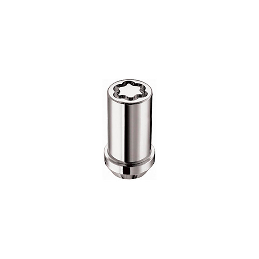 Chrome Tuner Style McGard 25515 Cone Seat Wheel Lock Set (M14 x 1.5 Thread Size) - Set of 5 Locks and 1 Key