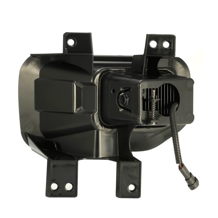 OEM Replica Black Horse Fog Light Clear Compatible with 2015-2016 Ford F-150-FR650OE-LED