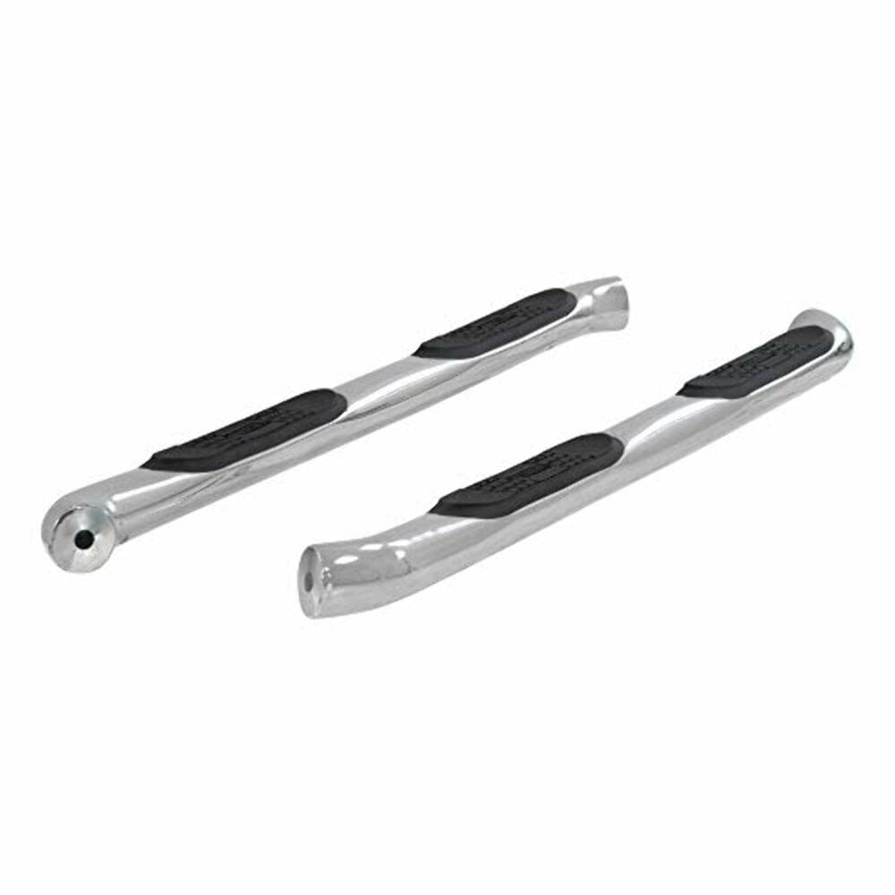 3-Inch Round Polished Stainless Steel ARIES Nerf Bars, No-Drill, Fits Select Toyota Highlander