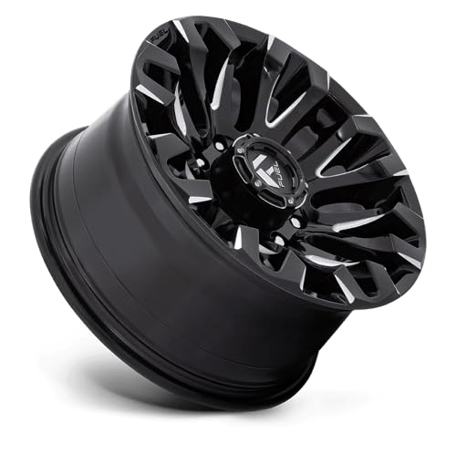 D828 QUAKE FUEL OFF-ROAD 18X9, 8X180, 5.04, 1mm GLOSS BLACK MILLED - D82818901850