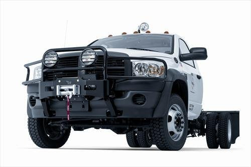 Gen II WARN Trans4mer Grille Guard, Fits: Dodge Ram 4500, 5500 (2008-2010), Black