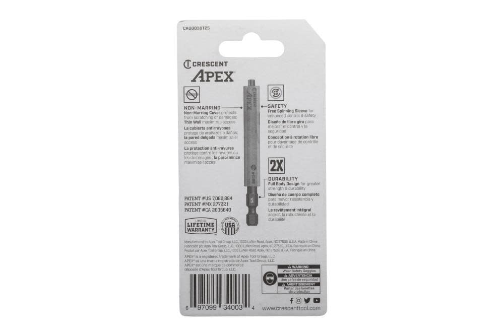 Bit, T25, Apex Ug, 3.4" 2Pk (CAUGB3BT25)