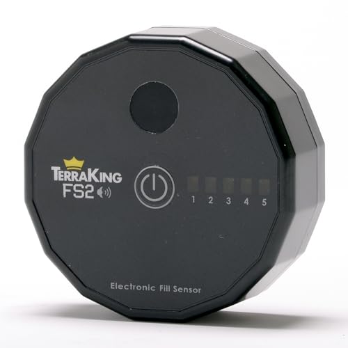 TerraKing FS2 TK95073 Material Collection Fill Sensor; Designed for Most Baggers or Leaf/Material Collection Systems; Rechargeable Battery, USB Cable Included