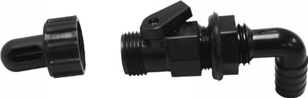 AER Spray Head W/Valve 90D BLK T & H Marine Supplies