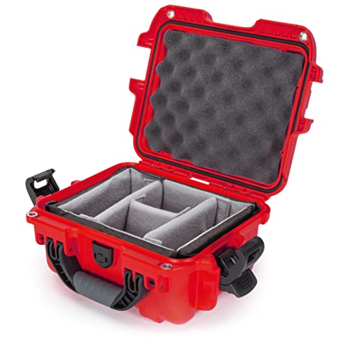 Waterproof Nanuk 905 Hard Case with Padded Dividers - Red