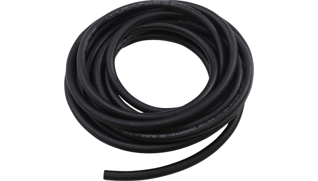 Hose-Fuel Injection Oe Black 1/4X25 Made by Helix Racing Products 140-4625