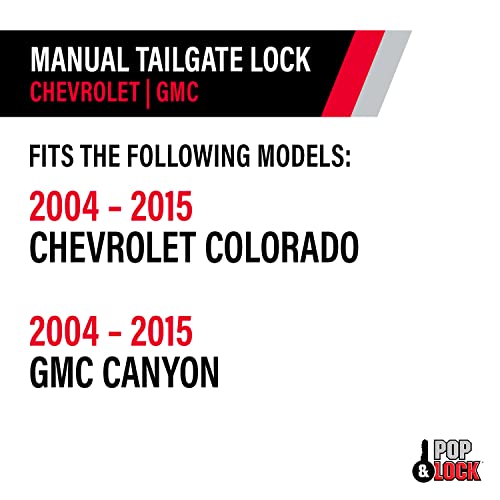 Manual Tailgate Lock Pop & Lock PL1700C for Chevy/GMC Chrome