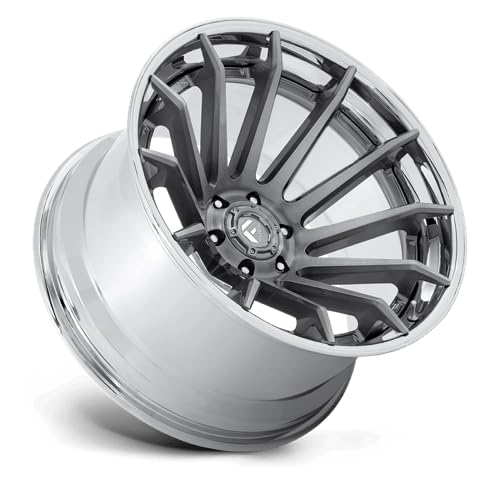 FUEL OFF-ROAD 20X9 FC403 BURN 5X5.0 5.04 1mm PLATINUM WITH CHROME LIP - FC403AP20905001