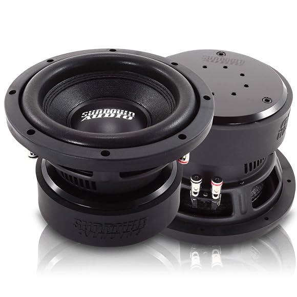 E Series v.6 Sundown Audio 8" D2 Car Subwoofer - 400W RMS / 800W Peak, Dual 2-ohm Voice Coil, Optimized for Ported Enclosures, Deep Bass – E8v6D2