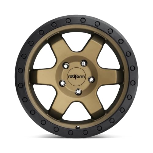 Rotiform 17x9 six 6x139.7 1et 106.10mm matte bronze black bead ring wheel
