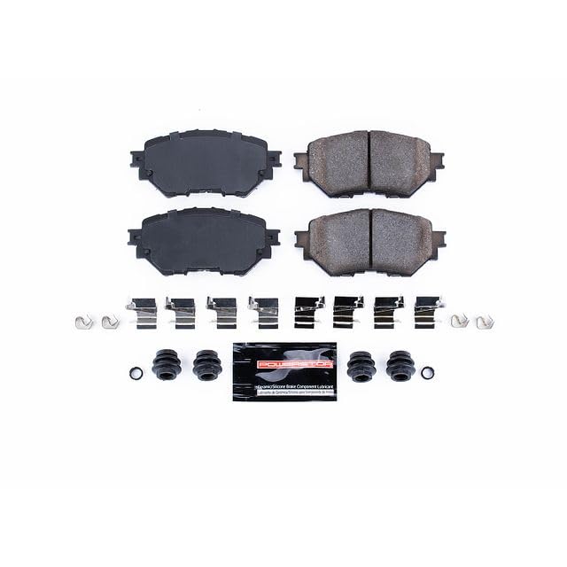 Power Stop Z23-1759 Z23 Evolution Sport Carbon Fiber Infused Ceramic Brake Pads with Hardware For Mazda 3 2014-2018, Mazda 3 Sport 2014-2018 [Model Specific]