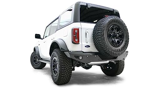 21-22 Bronco Fab Fours Standard R/Bumper, Black (FB21-Y5252-1)
