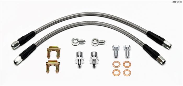 D52 Caliper Flexline Kit 14" w/Banjo 10mm -3/8-24 Chassis