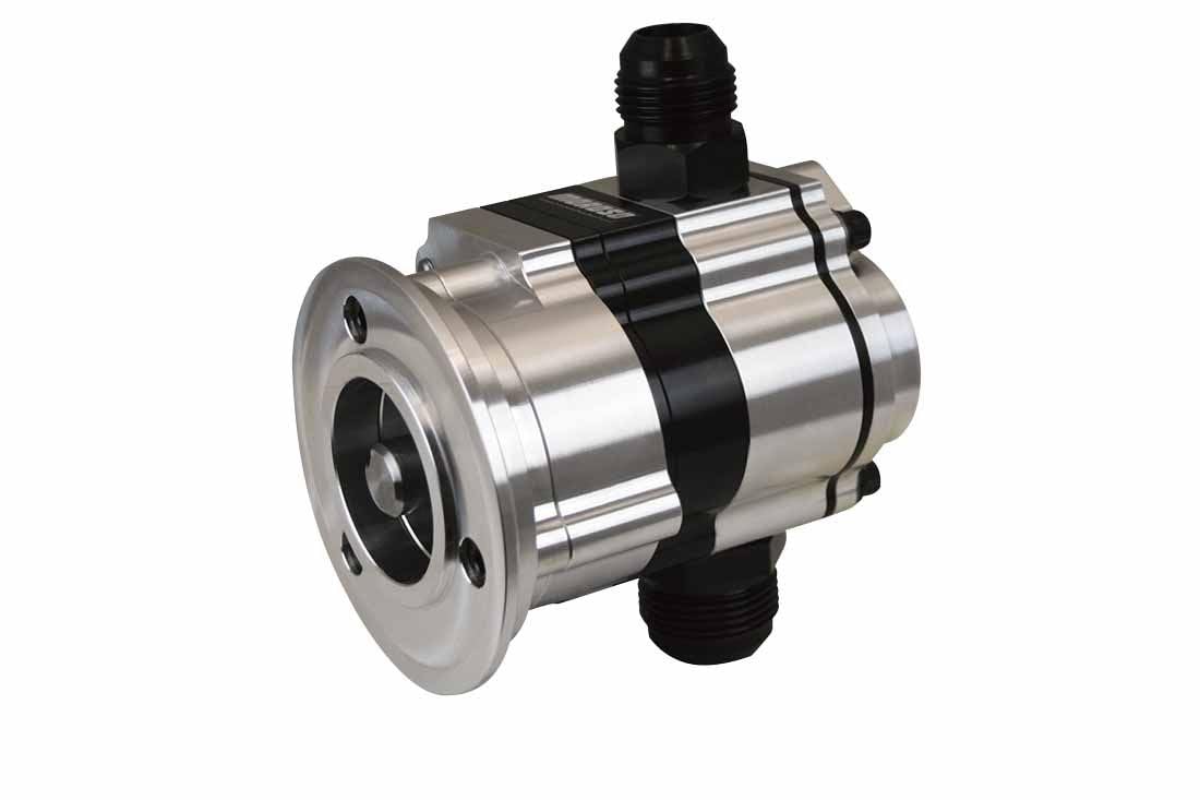Single Stage Moroso 22312 External Oil Pump, V-Band Mount for Procharger Front Drive, Reverse Rotation