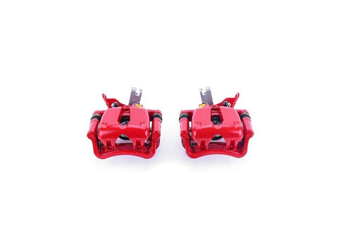 Power Stop Rear S5504 High-Temp Pair of Red Powder Coated Calipers For Chevrolet Malibu 2014-2015, Chevrolet Malibu Limited 2016 [Model Specific]