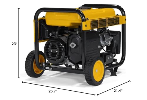 4,000-Watt DeWalt Portable Gas Generator - 223cc Engine - Idle Control - Heavy Duty Frame - Long Runtime - Emergency Power or Jobsite Ready - CO Protect - Durable Wheels