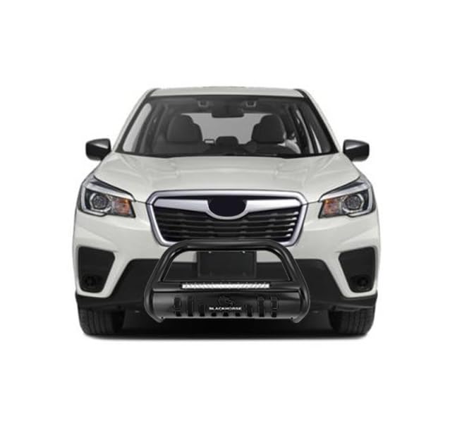 Beacon Black Horse Bull Bar Skid Plate Compatible with 2014-2018 Subaru Forester-BE-S0102B