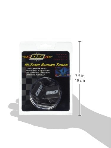Design Engineering 010810 18mm x 1.5" Black Spark Plug Wire/Boot Heat Shrink Tubes (Pack of 25)