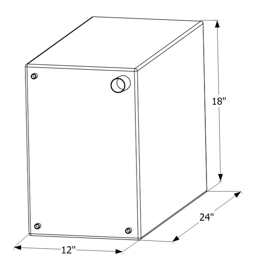 Fresh Water Tank ICON 12454, WT2454, 24x18x12, 20 Gal., Tank Only