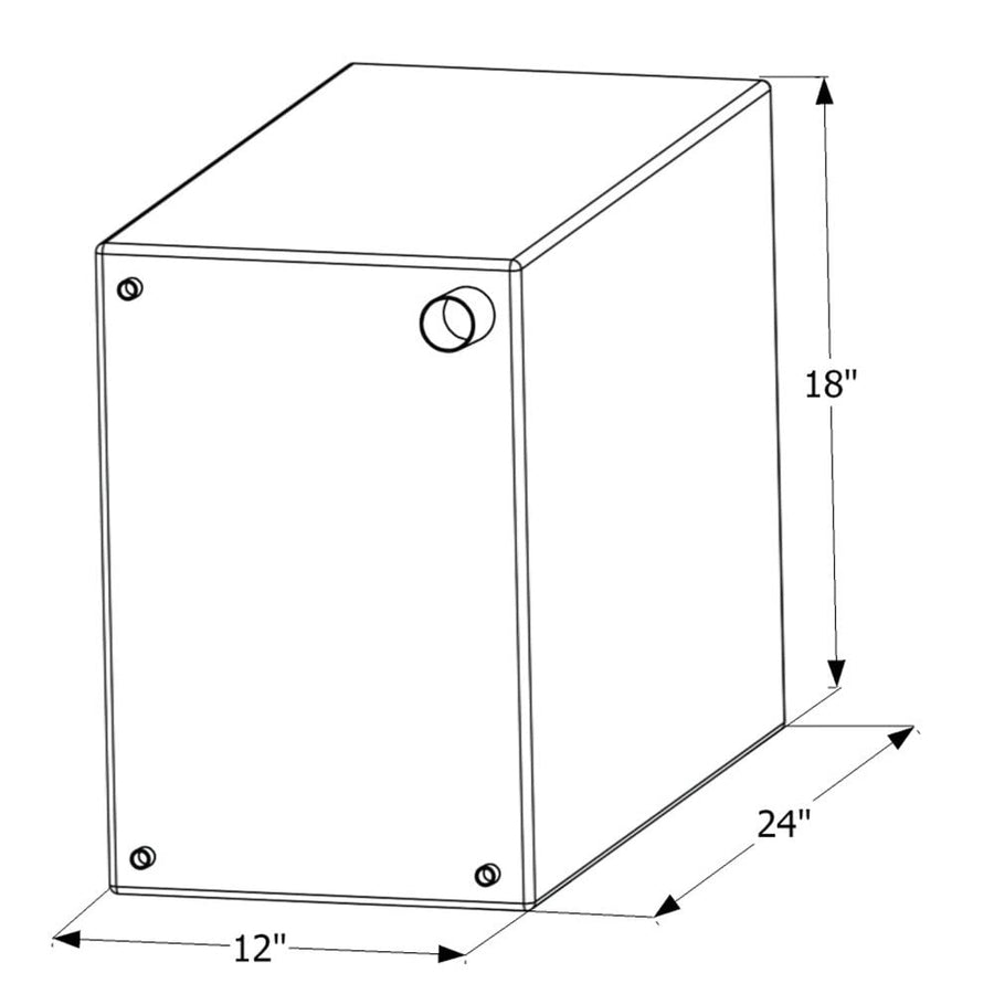 Fresh Water Tank ICON 12454, WT2454, 24x18x12, 20 Gal., Tank Only