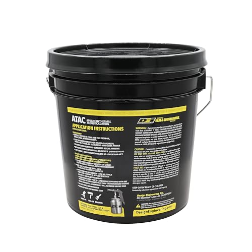 ATAC Advanced Thermal Acoustic Coating - Design Engineering - 1 Gallon | 2-in-1 Sound & Heat Barrier for Car Insulation | Sound Deadening Spray/Roll On