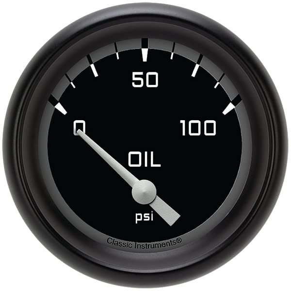 AX281GBPF Classic Instruments Gray 2-5/8" AutoCross Oil Pressure Gauge