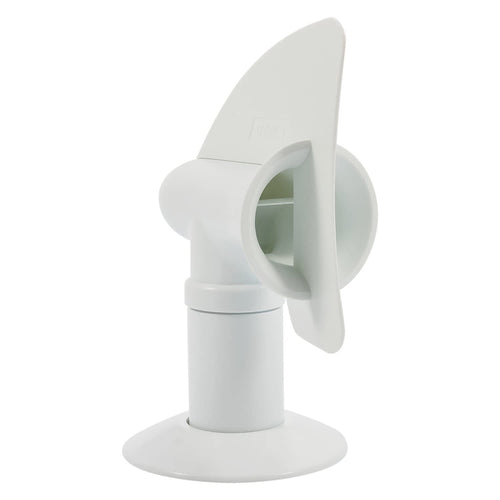 Camco Cyclone Sewer Rotating Plumbing Vent - Rids Odors from Your RV Holding Tank, Rotes 360 Degrees to Pull Odors Up and Away - White (40595)