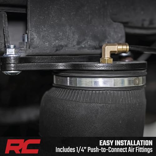 Air Spring Kit Rough Country w/Compressor for 17-22 F-250/F-350 | 3-6" - 10021C