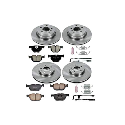 Power Stop Autospecialty KOE6065 Front and Rear Replacement Brake Kit-OE Brake Rotors & Ceramic Brake Pads