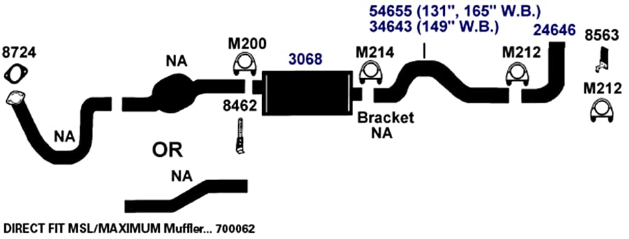 700062 AP Exhaust Products Muffler Exhaust