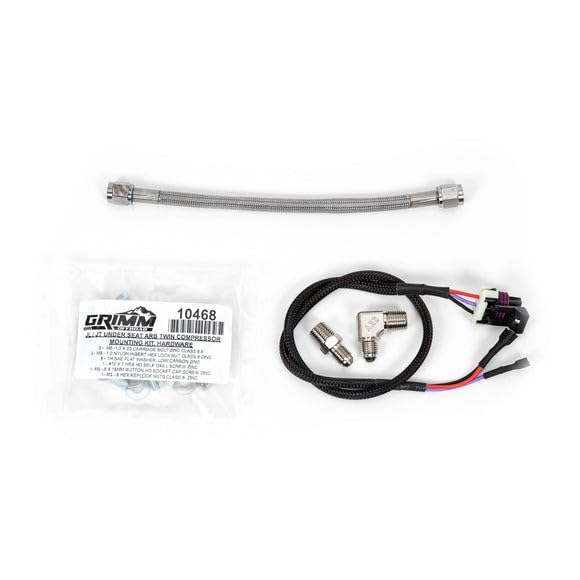 ARB Twin Compressor GRIMM OFFROAD Under Seat Mounting Bracket Kit for Jeep Wrangler JL/JLU & Gladiator JT, GOR10163