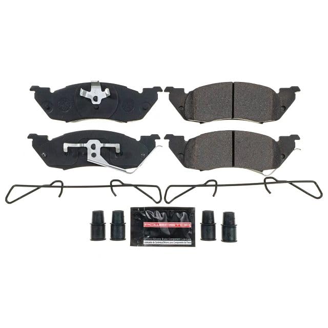 Power Stop Z23-529 Z23 Evolution Sport Carbon Fiber Infused Ceramic Brake Pads with Hardware For Dodge Dakota 1991-1998 [Model Specific]