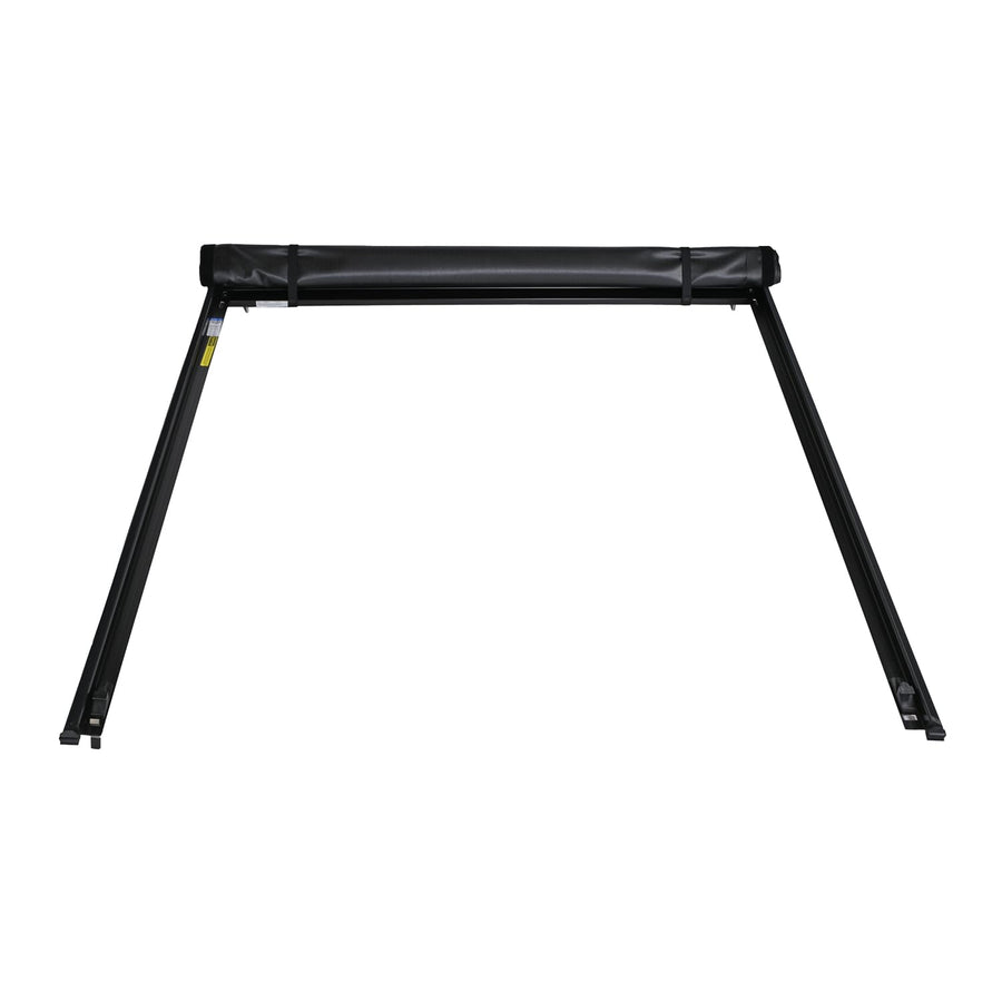 TrailFX Soft Roll-Up Tonneau Cover 2024-2025 Toyota Tacoma Fits 6 Foot Bed Soft Roll-Up with Hook and Loop Lockable via Tailgate Handle Lock Black Vinyl with Aluminum Rails Inside Rail Mount