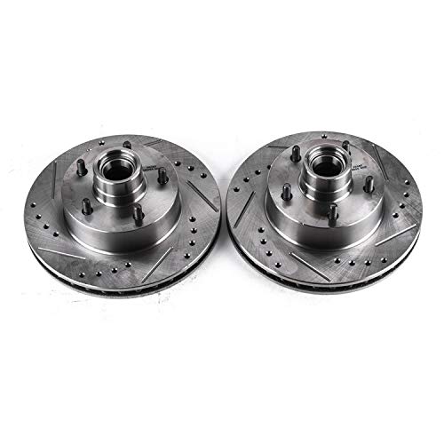 Power Stop Front AR8202XPR Drilled & Slotted Rotor Pair Evolution