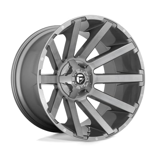 FUEL OFF-ROAD D714 20X10 CONTRA PLATINUM 5X4.5/5.0, 4.79, 18mm BRUSHED GUN METAL TINTED CLEAR - D71420002647