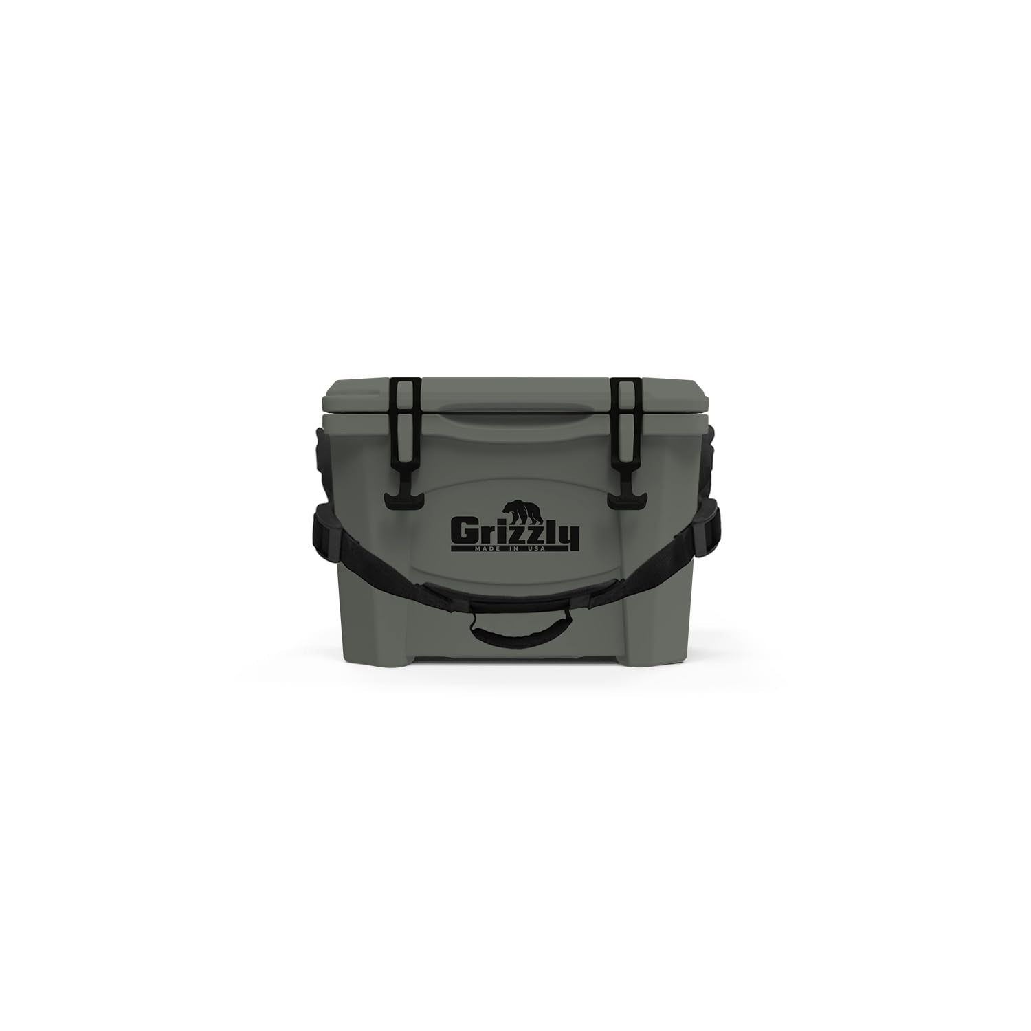 15 Cooler Grizzly | 15 qt Ice Chest Durable Rotomolded Insulated | Made in USA | Warranty for Life | for Beach Boat Camping Fishing Hunting | G15 | Lunar Green