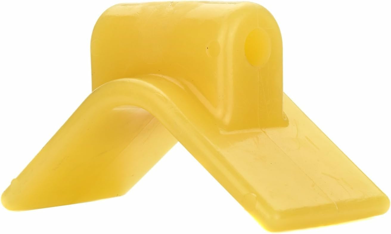 Bow Stop CE Smith - Durable Boat Accessory for The Perfect Fit - Yellow Rubber - 3" x 3" - 5-3/4" Span (29751)