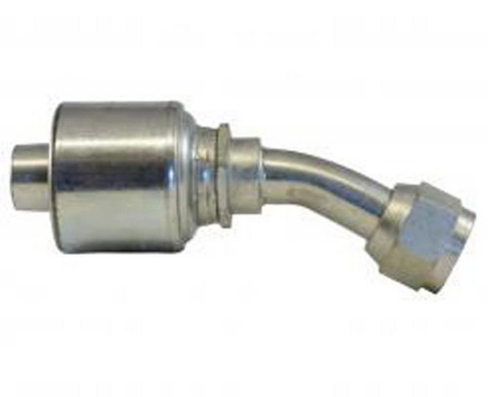 Gates 10G-12FJX30-018 JIC 37 Flare Swivel Female 30° Bent Tube, Zinc Plated Carbon Steel, 4.43", 5/8" ID
