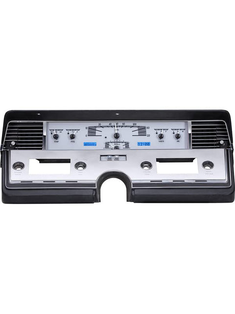 Dakota Digital VHX Analog Gauge System VHX-66L-S-B Compatible with 1966-69 Lincoln Continental Silver Alloy Blue Backlighting