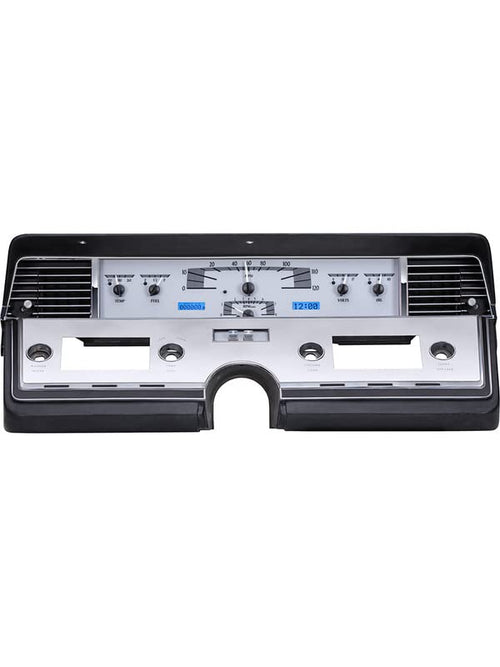 Dakota Digital VHX Analog Gauge System VHX-66L-S-B Compatible with 1966-69 Lincoln Continental Silver Alloy Blue Backlighting
