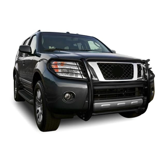 Off Road Black Horse Grille Guard Modular Black Compatible with 2005-2021 Nissan Frontier|2005-2007 Nissan Pathfinder-17A110200MA
